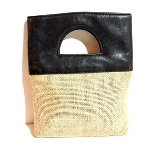 Helen marien Elegant Black and Tan Women's Handbag